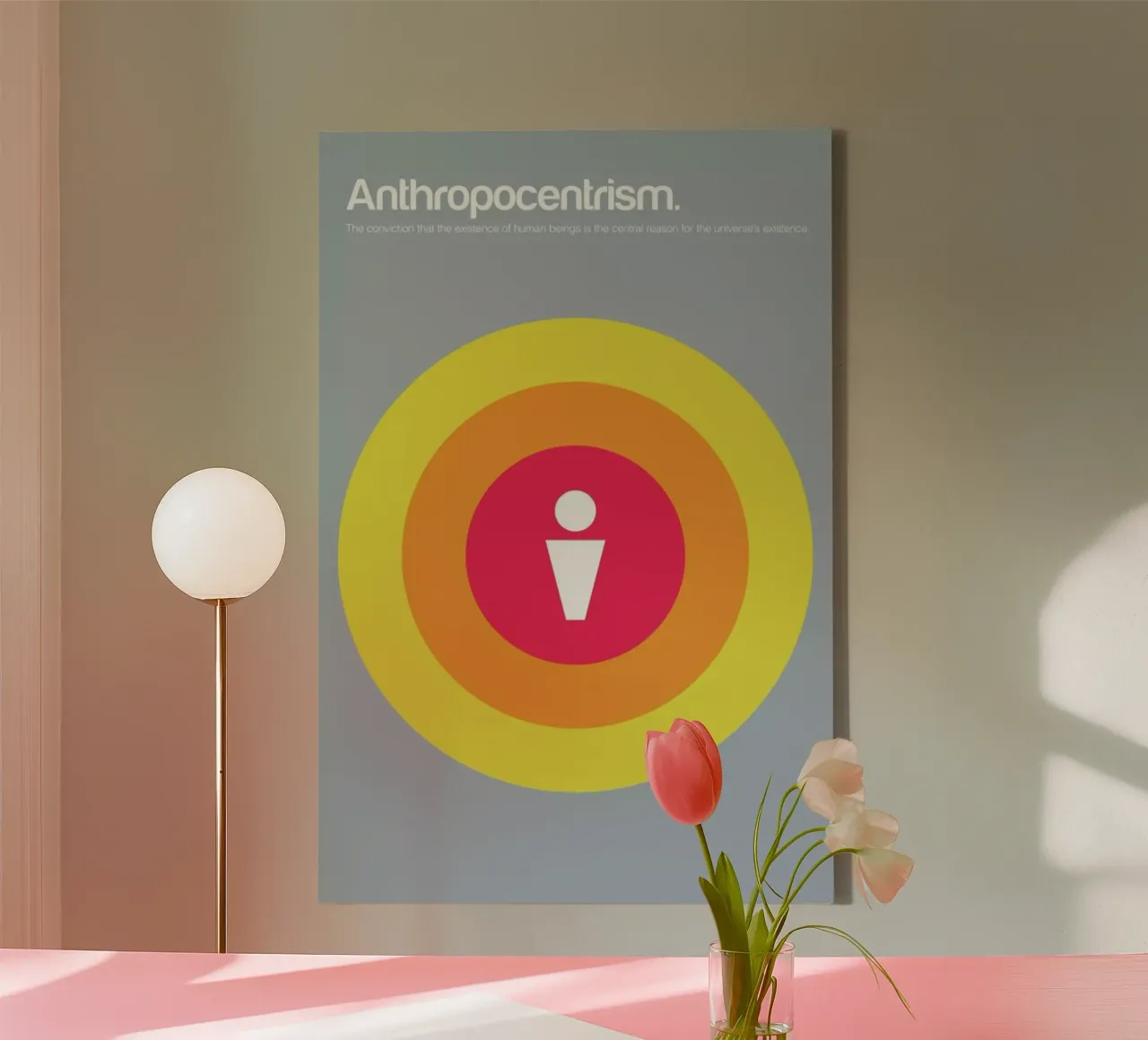 Anthropocentrism tela con Cornice a cassetta da Genís Carreras