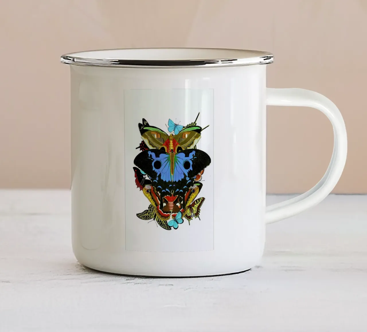 The colors of nature 2 enamel mug by Rococco LA