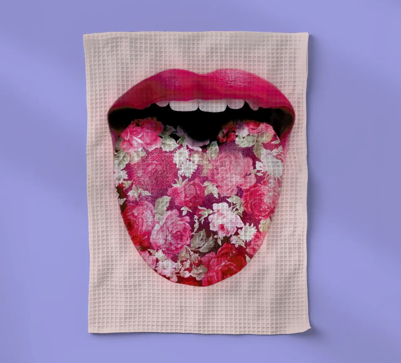 Floral Tongue canovaccio da cucina da Paul Fuentes Design