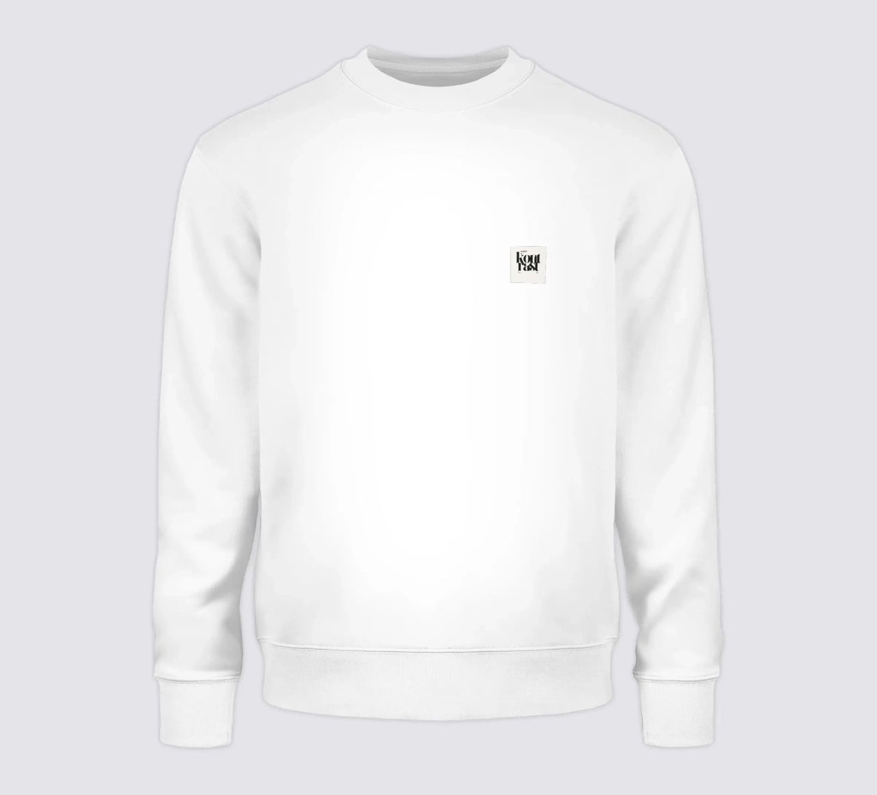 "Eternal Flow" - un mouvement intemporel dans une structure monochrome sweat de Kunst und Kontrast
