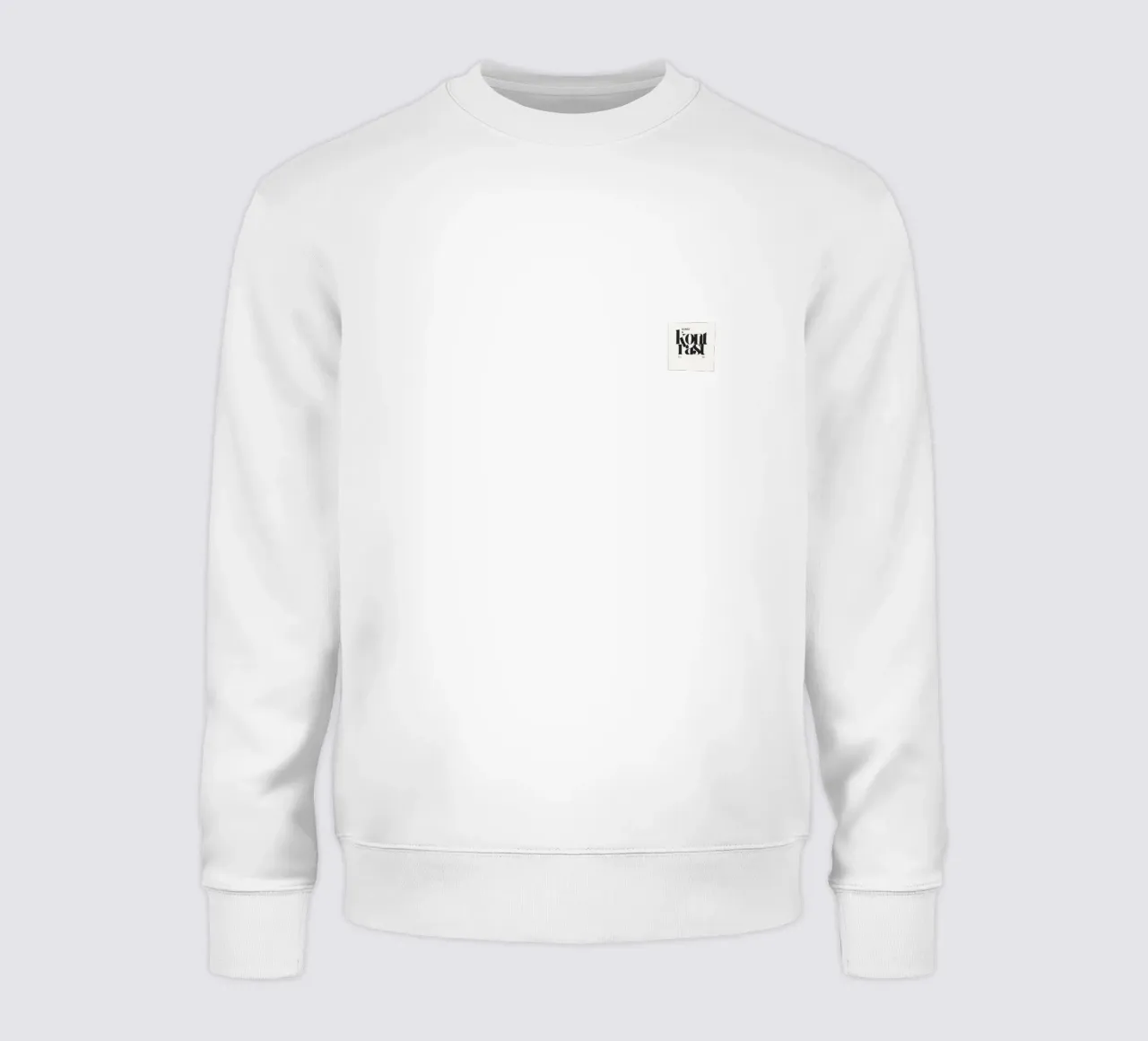 "Eternal Flow" - un mouvement intemporel dans une structure monochrome sweat de Kunst und Kontrast