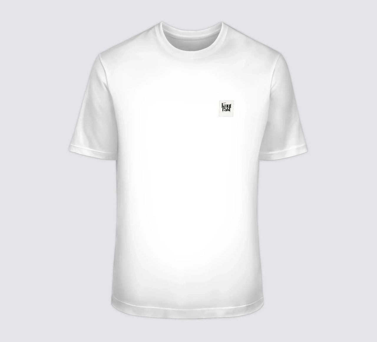 "Eternal Flow" - Timeless movement in a monochrome structure t-shirt by Kunst und Kontrast