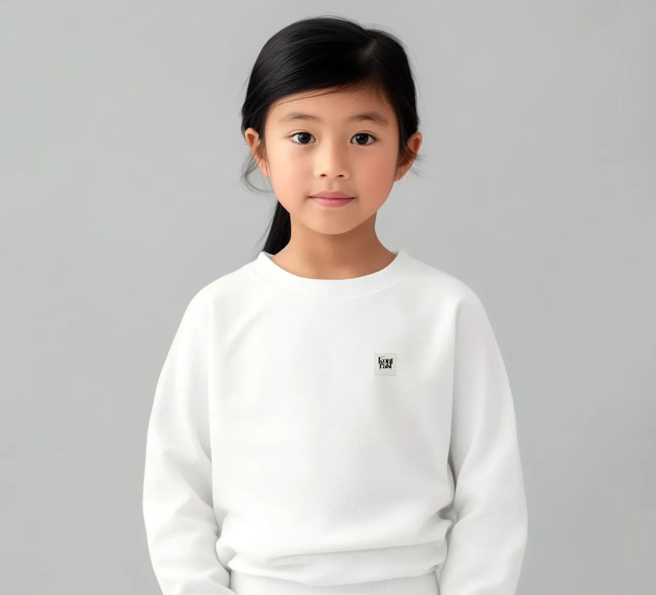 "Eternal Flow" - un mouvement intemporel dans une structure monochrome sweat enfant de Kunst und Kontrast
