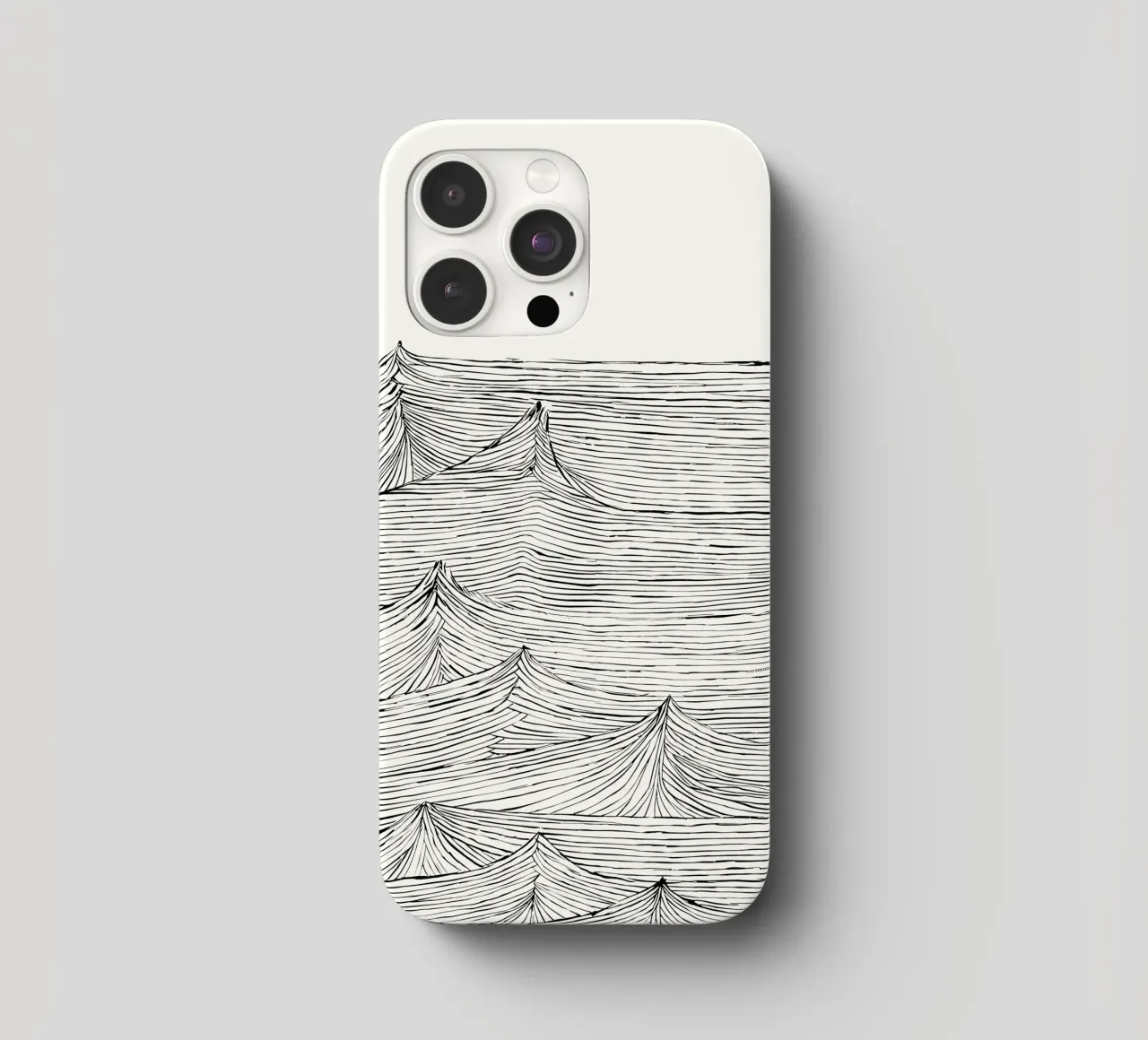 "Eternal Flow" - un mouvement intemporel dans une structure monochrome coque iphone de Kunst und Kontrast