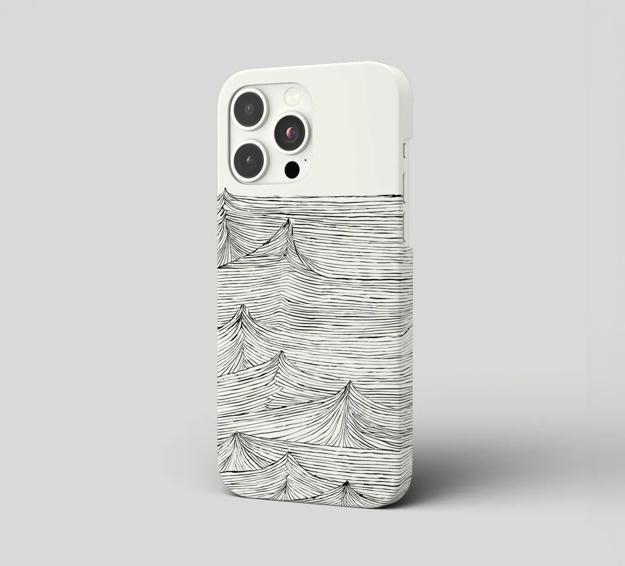 "Eternal Flow" - un mouvement intemporel dans une structure monochrome coque iphone de Kunst und Kontrast