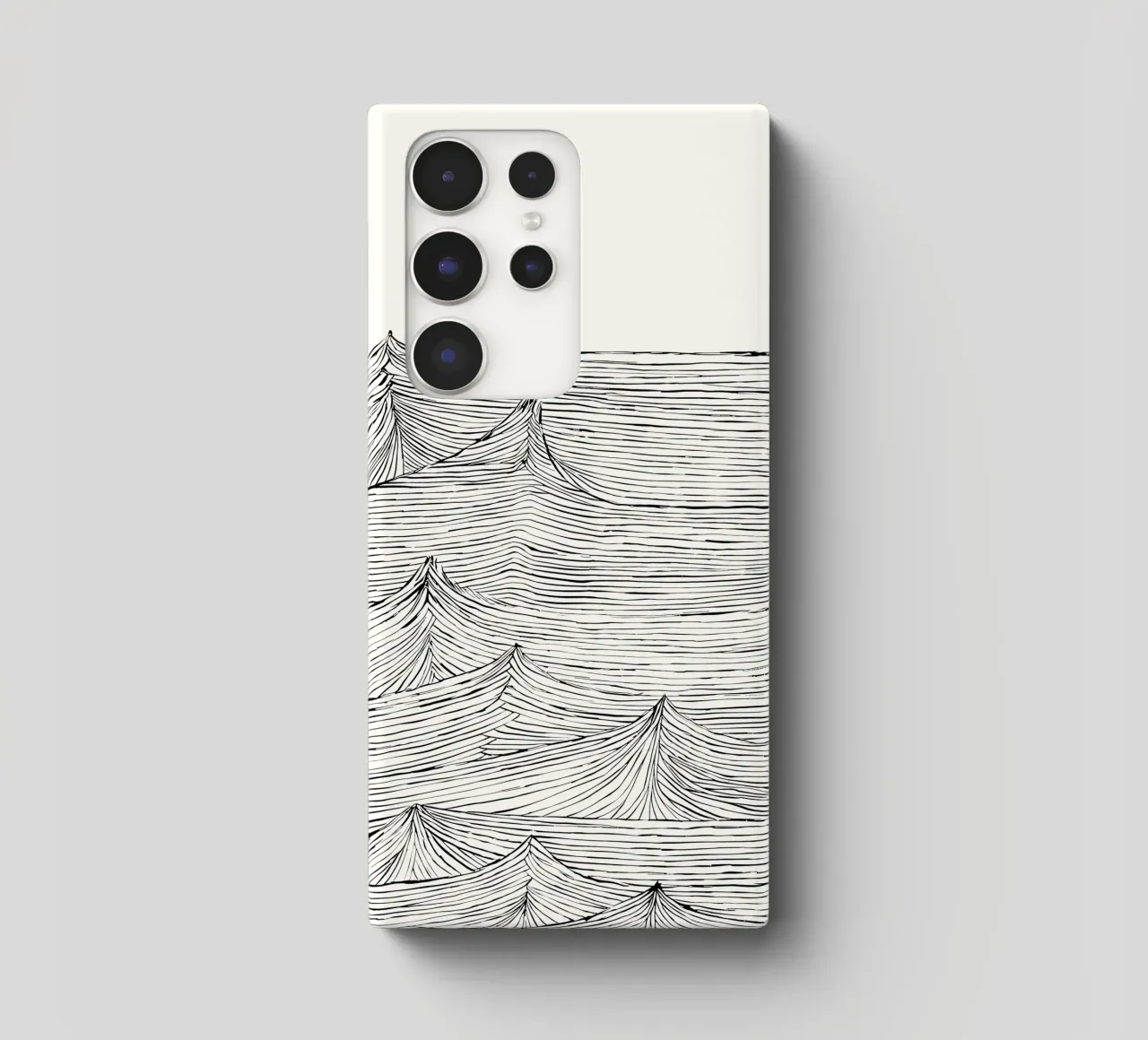 "Eternal Flow" - un mouvement intemporel dans une structure monochrome coque samsung de Kunst und Kontrast