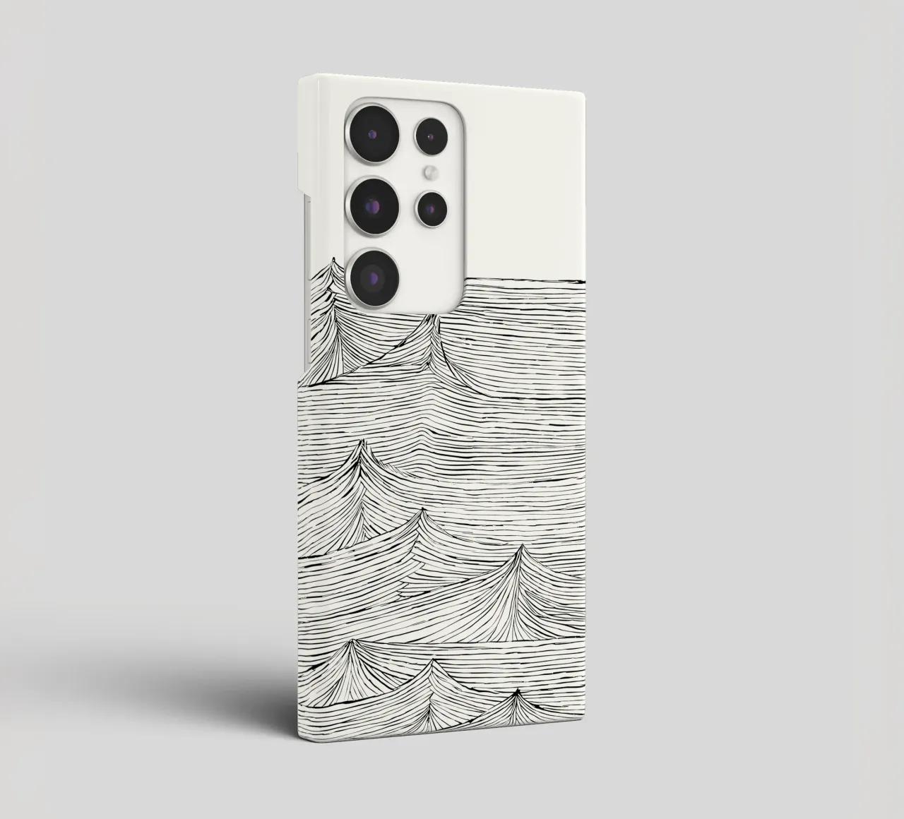 "Eternal Flow" - un mouvement intemporel dans une structure monochrome coque samsung de Kunst und Kontrast