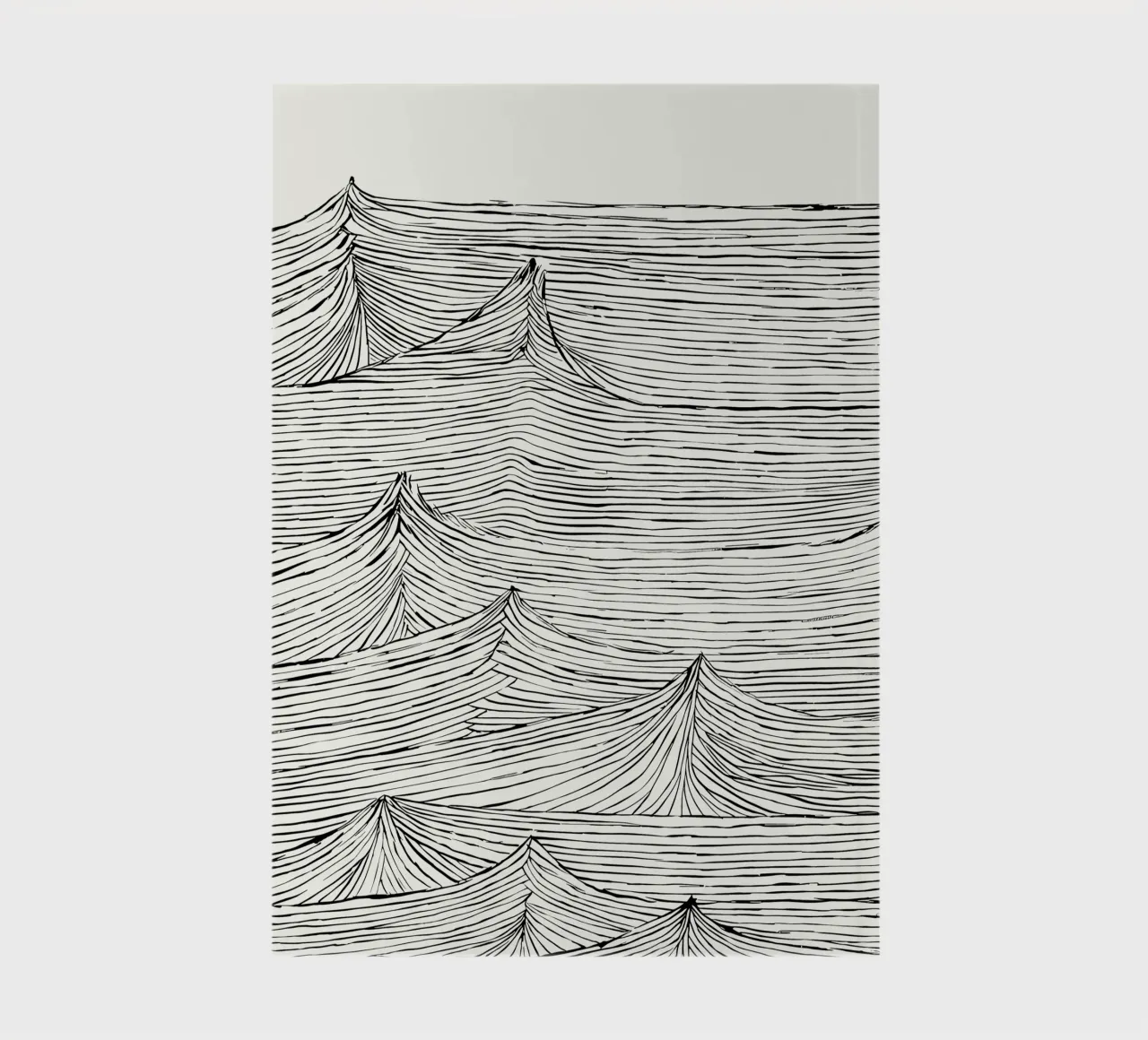 "Eternal Flow" - un mouvement intemporel dans une structure monochrome carnet de notes de Kunst und Kontrast