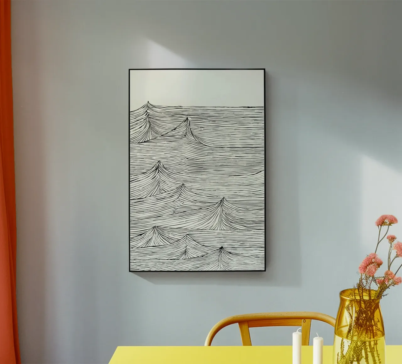 "Eternal Flow" - un mouvement intemporel dans une structure monochrome plexiglas de Kunst und Kontrast