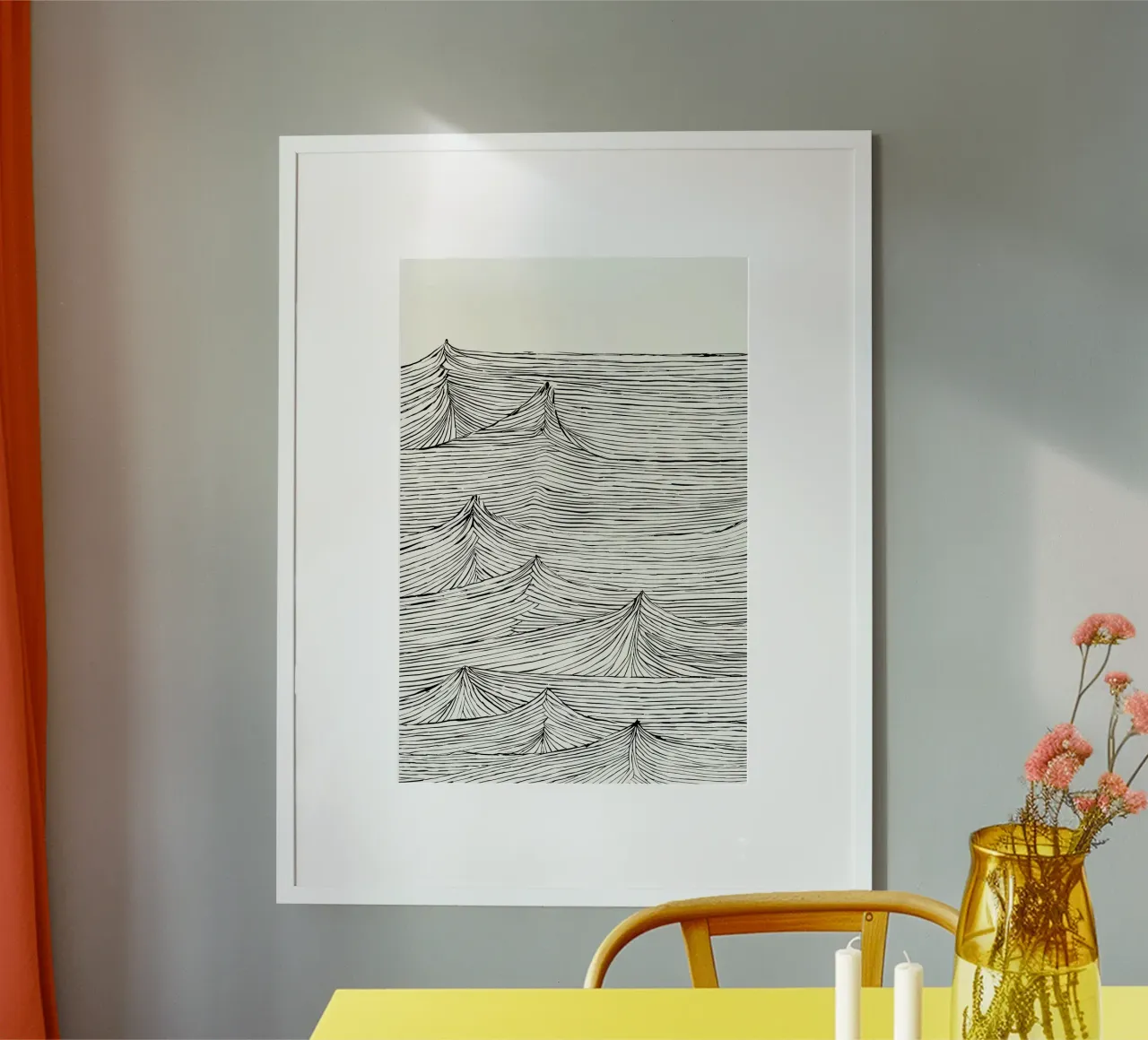 "Eternal Flow" - Timeless movement in a monochrome structure hahnemühle by Kunst und Kontrast