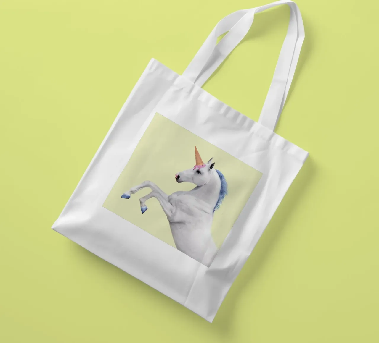 Ice Cream Unicorn borsa in juta da Paul Fuentes Design