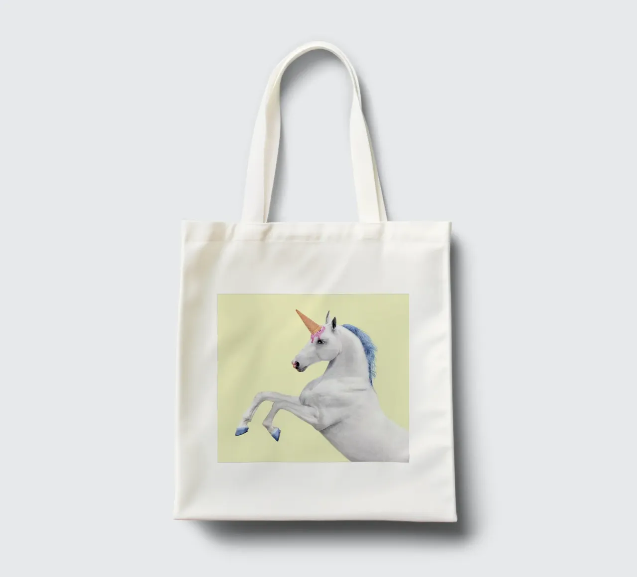 Ice Cream Unicorn borsa in juta da Paul Fuentes Design