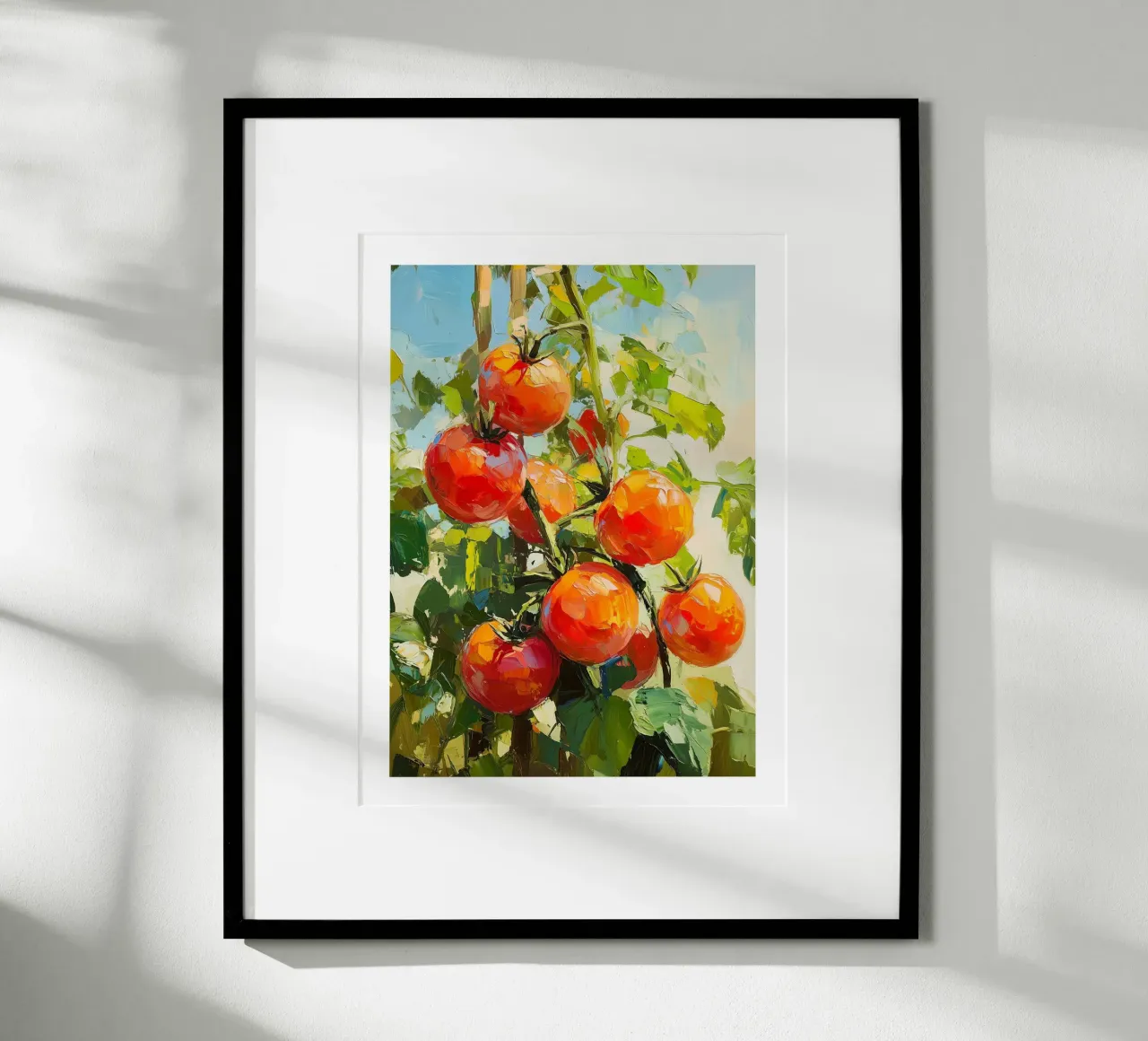 Pomodori rossi in vernice poster con telaio in plastica da Spice & Style