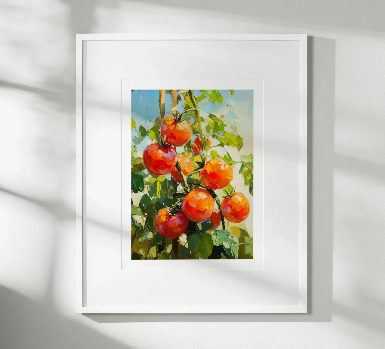 Pomodori rossi in vernice poster con telaio in plastica da Spice & Style