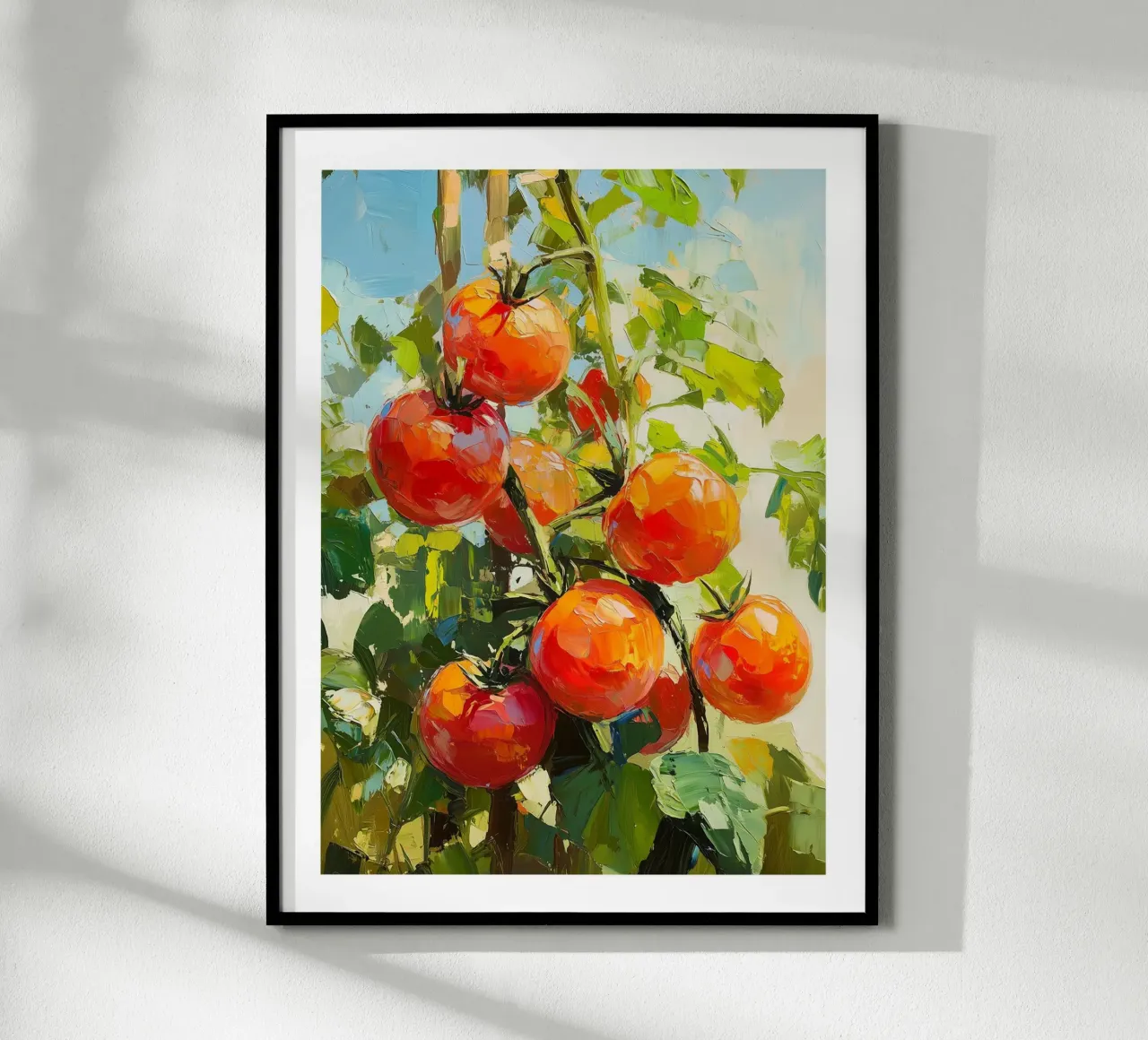 Pomodori rossi in vernice poster con telaio in plastica da Spice & Style