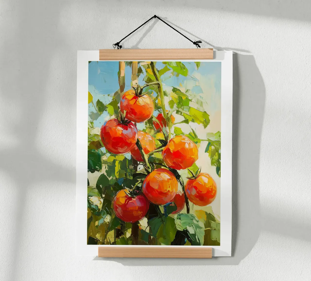 Pomodori rossi in vernice poster con telaio in plastica da Spice & Style