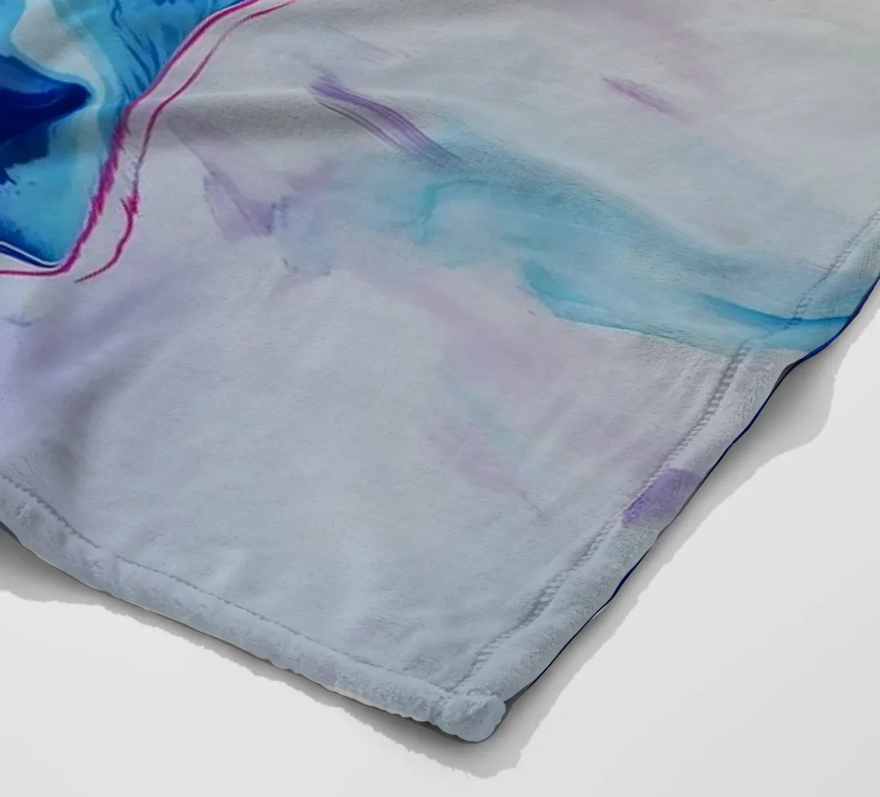 Mucca blu popart coperta in pile da Carinaprint