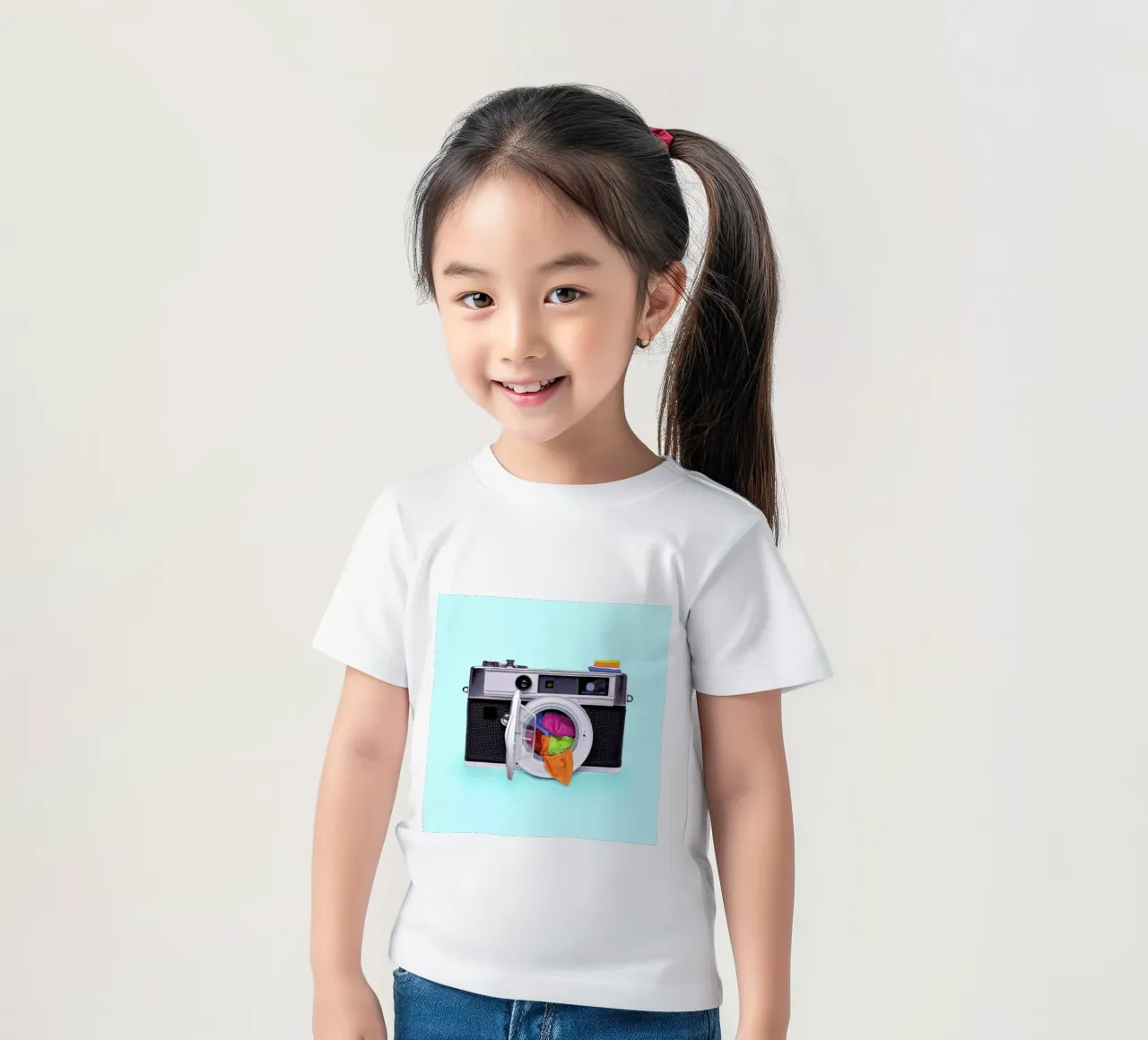 Washing Camera t-shirt bambini da Paul Fuentes Design