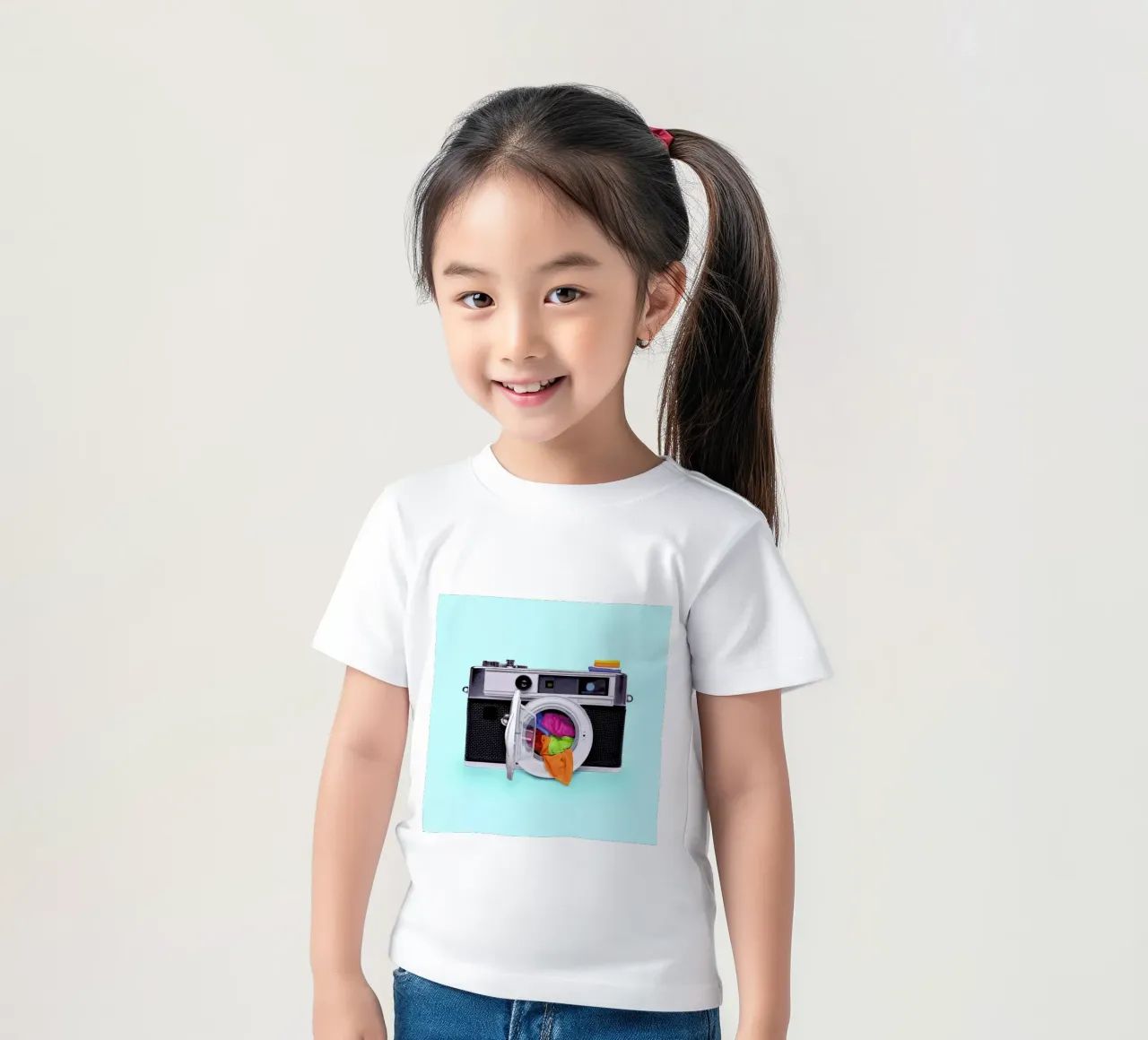 Washing Camera t-shirt bambini da Paul Fuentes Design