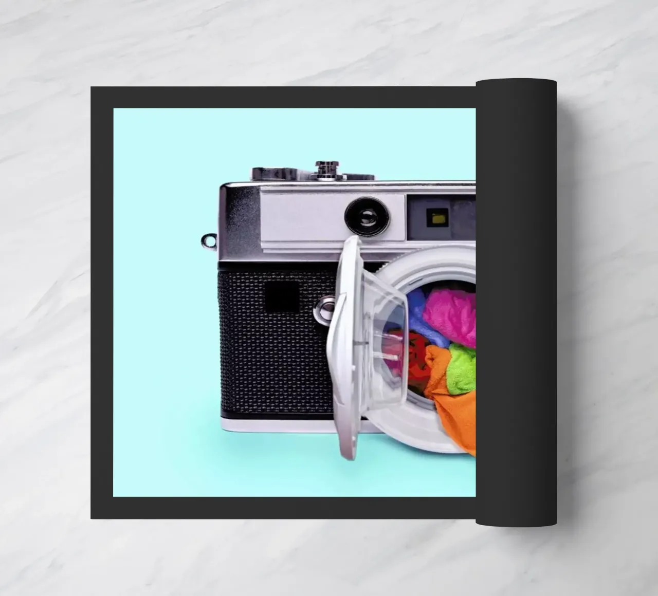 Washing Camera doormat by Paul Fuentes Design