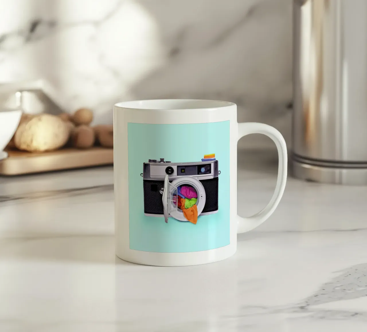 Washing Camera tazza in ceramica da Paul Fuentes Design