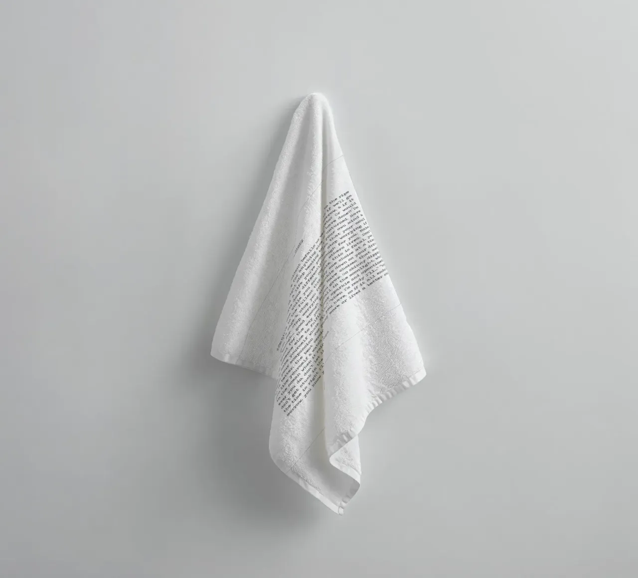 Vivere una buona storia citazione lunga Minimalista in bianco e nero asciugamano da bagno da Summer Soul Co. - Quotes