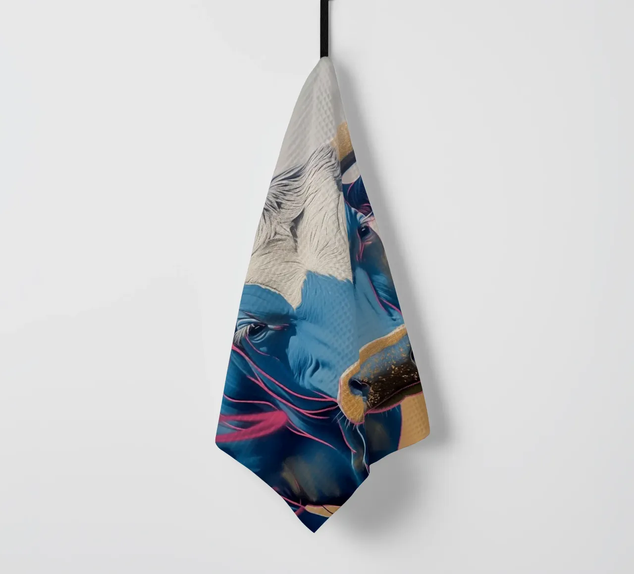 Manzo blu popart canovaccio da cucina da Carinaprint