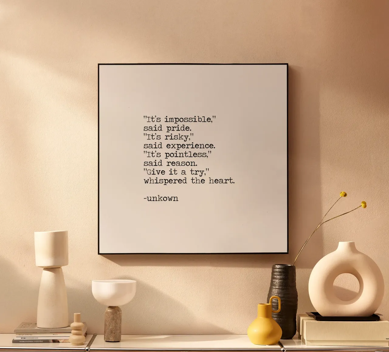 È impossibile dire che l'orgoglio ci prova, sussurra il cuore. plexiglass da Summer Soul Co. - Quotes