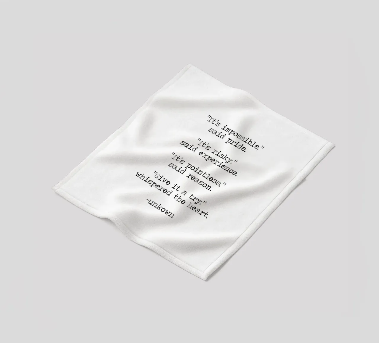 Impossibile diceva l'orgoglio, provarci sussurrava il cuore coperta in pile da Summer Soul Co. - Quotes