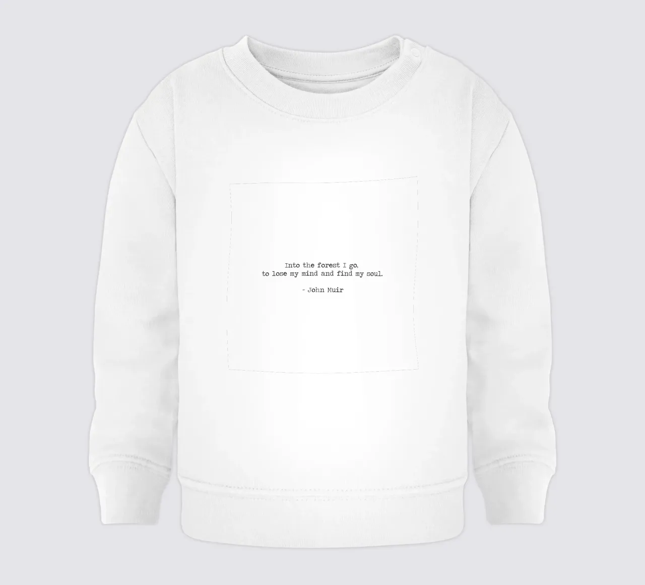 Nella foresta vado per perdere la testa e ritrovare l'anima John Muir felpa neonato da Summer Soul Co. - Quotes