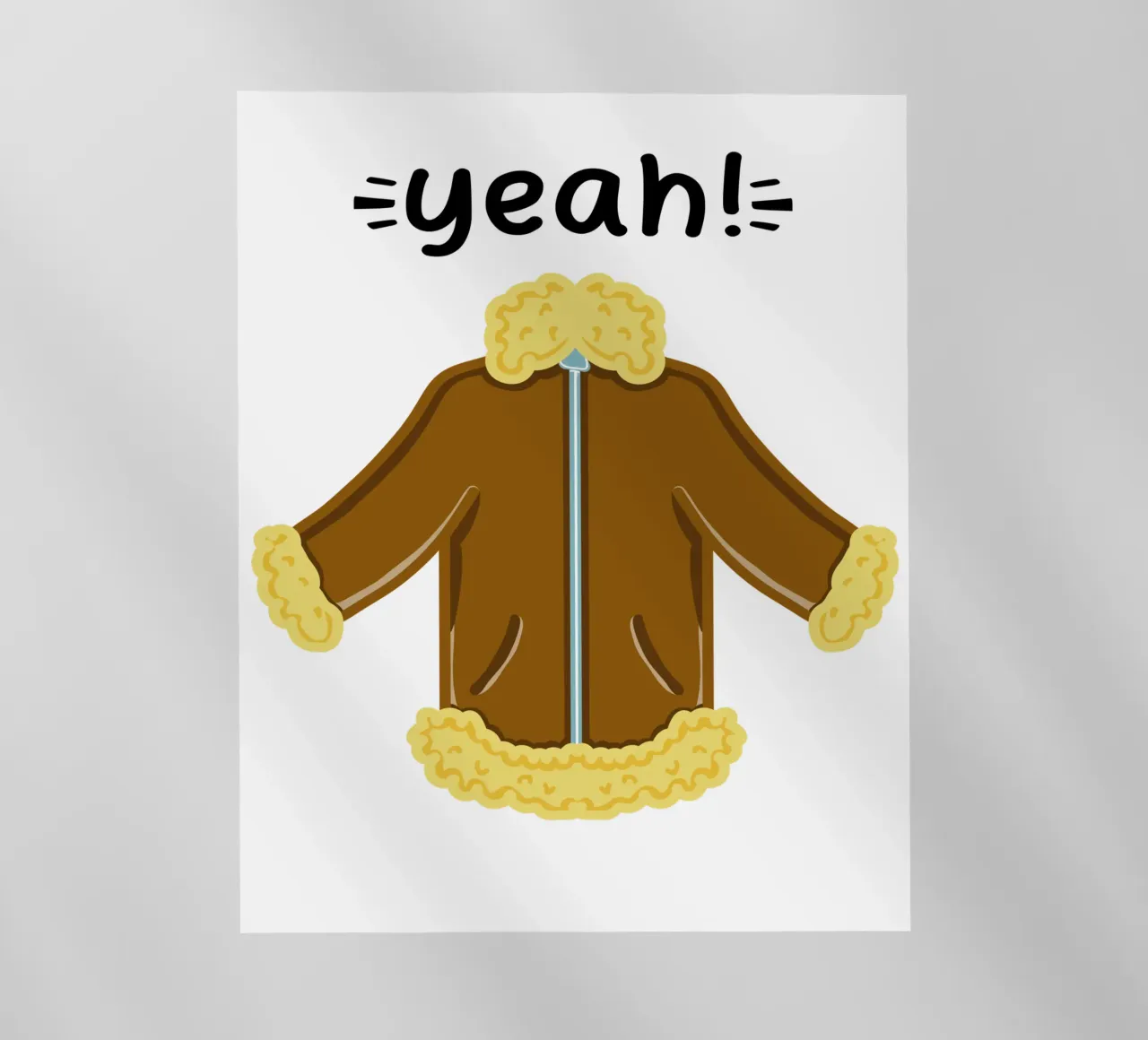 Giacca invernale Aviator in shearling con design a cartoni animati pellicola backlit da sillyindustries