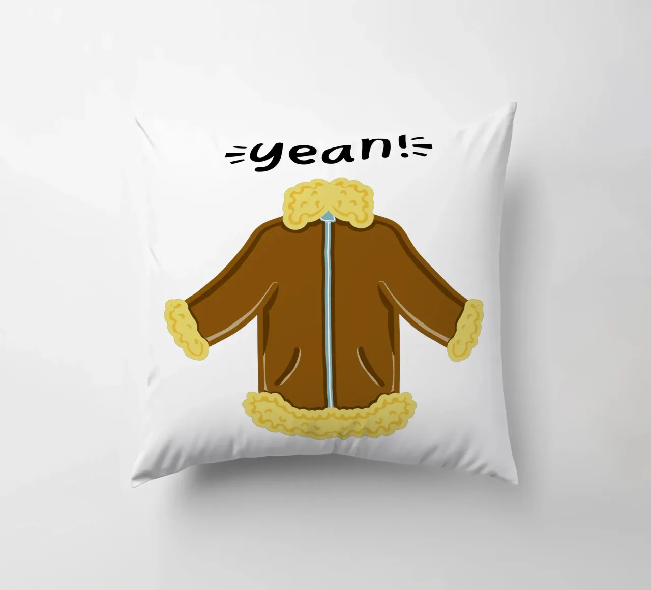 Giacca invernale Aviator in shearling con design a cartoni animati cuscino da sillyindustries
