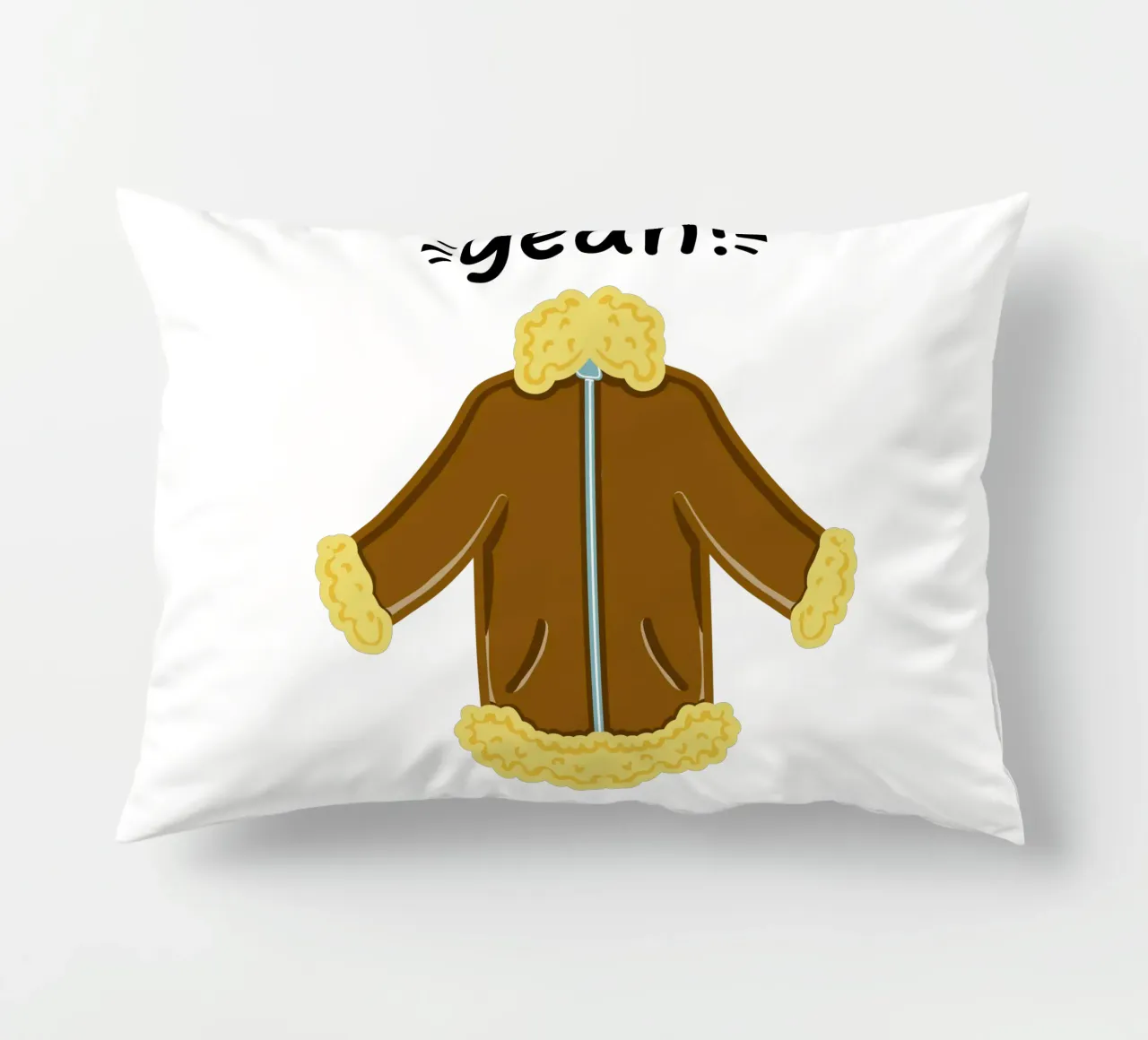 Giacca invernale Aviator in shearling con design a cartoni animati cuscino da sillyindustries