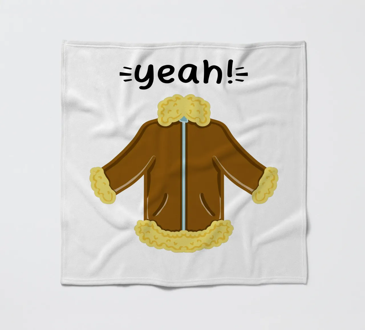 Giacca invernale Aviator in shearling con design a cartoni animati coperta in pile da sillyindustries