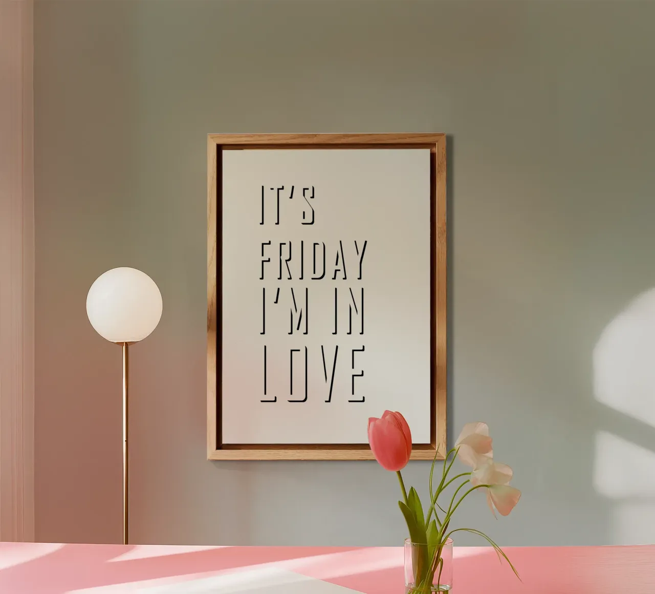 It's Friday I'm In Love forex plate by WORD & WONDER