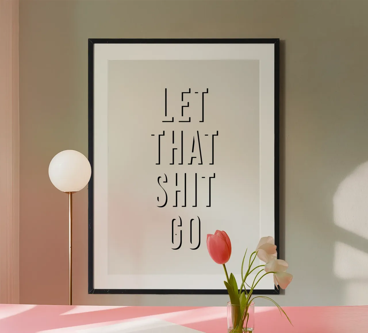 Let That Shit Go carta hahnemühle da WORD & WONDER