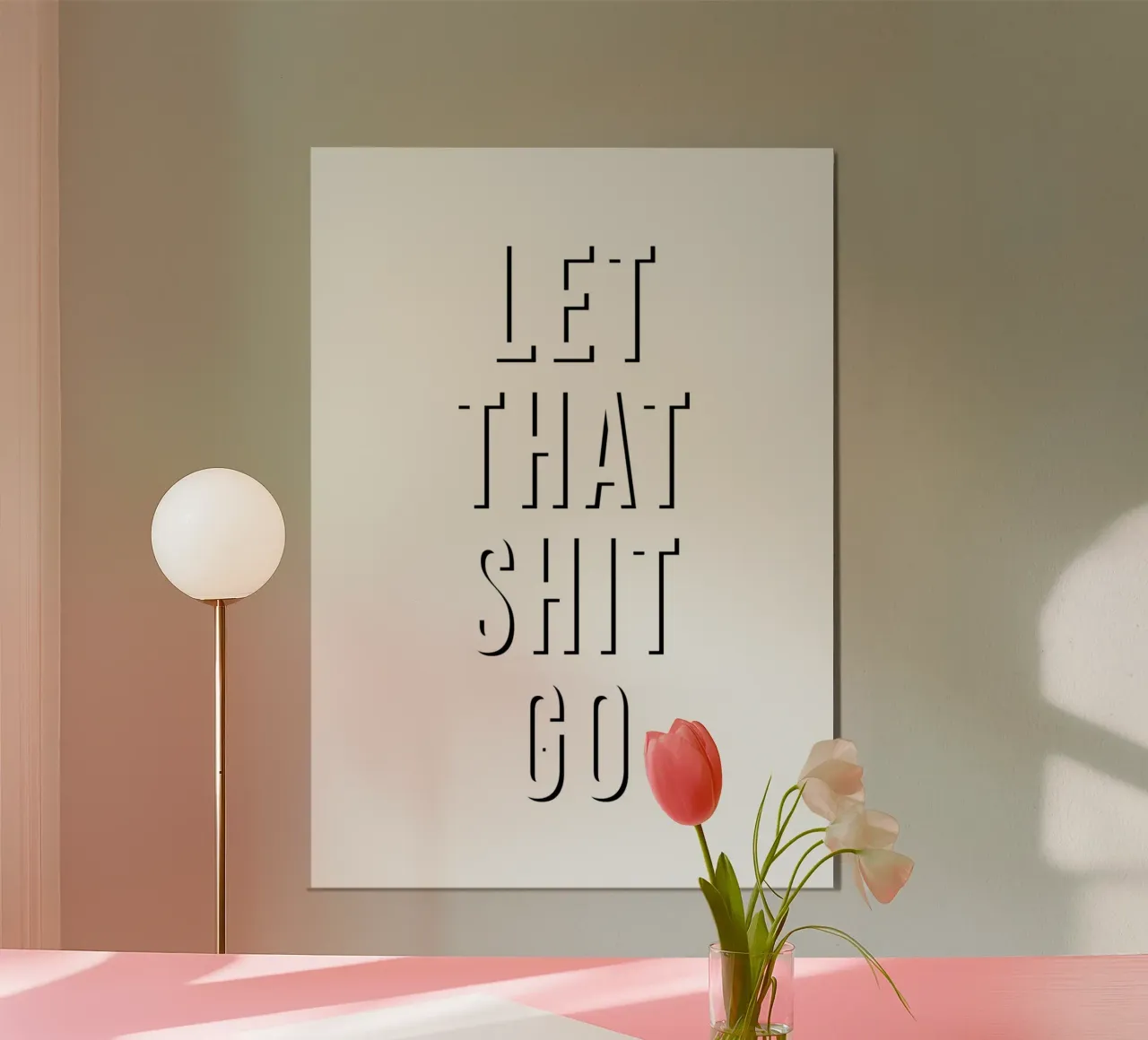 Let That Shit Go carta hahnemühle da WORD & WONDER