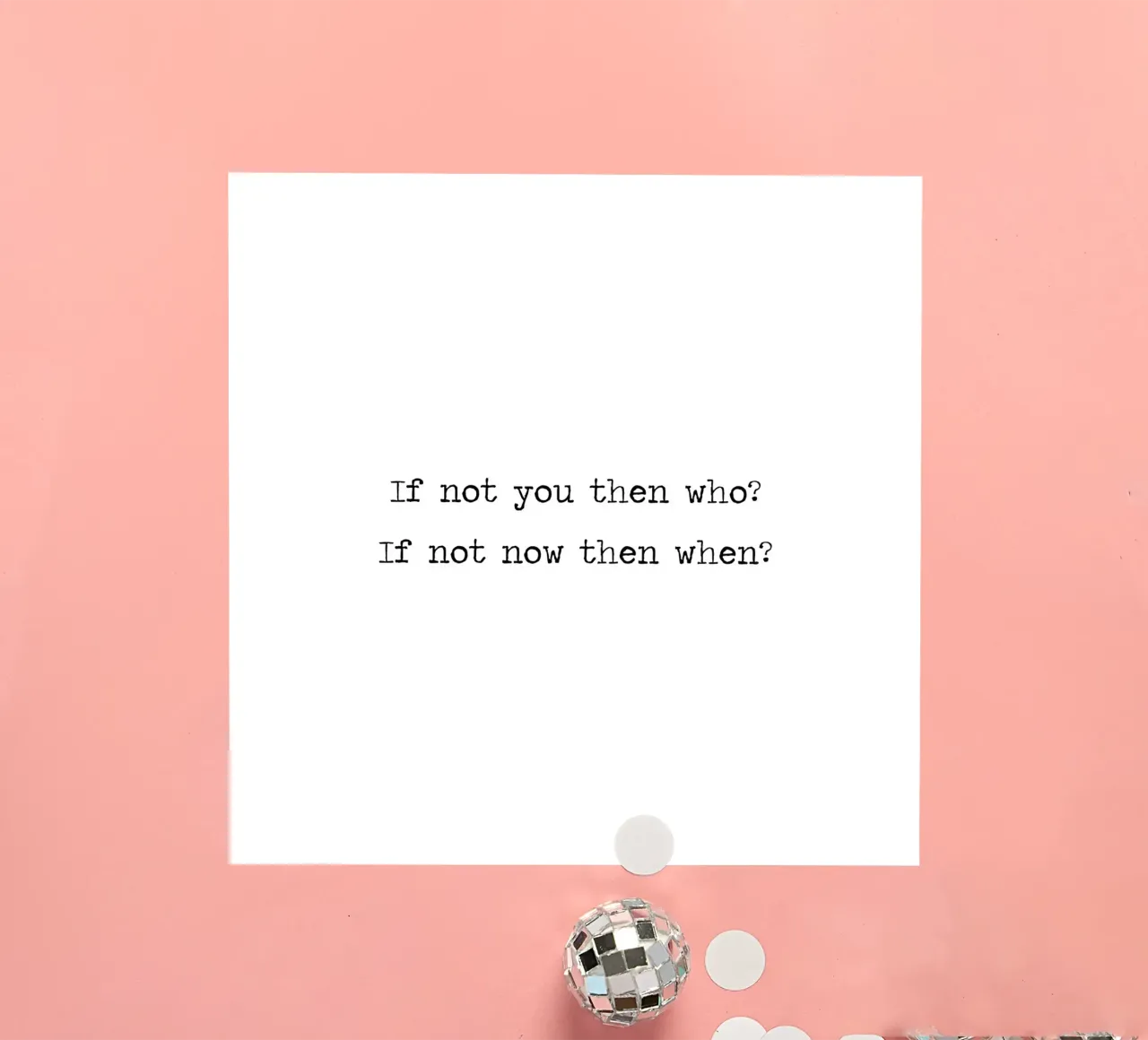 Wenn nicht du, wer dann? wenn nicht jetzt, wann dann? Motivierendes Zitat Sticker von Summer Soul Co. - Quotes