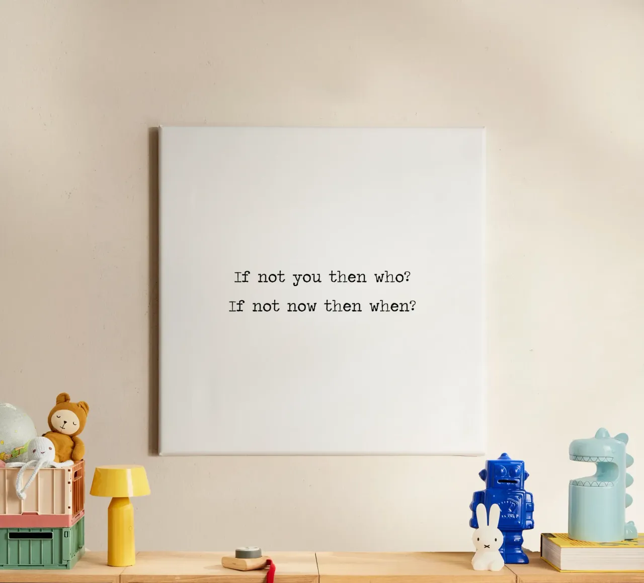 If not you then who?If not now then when? Motivational Quote canvas by Summer Soul Co. - Quotes