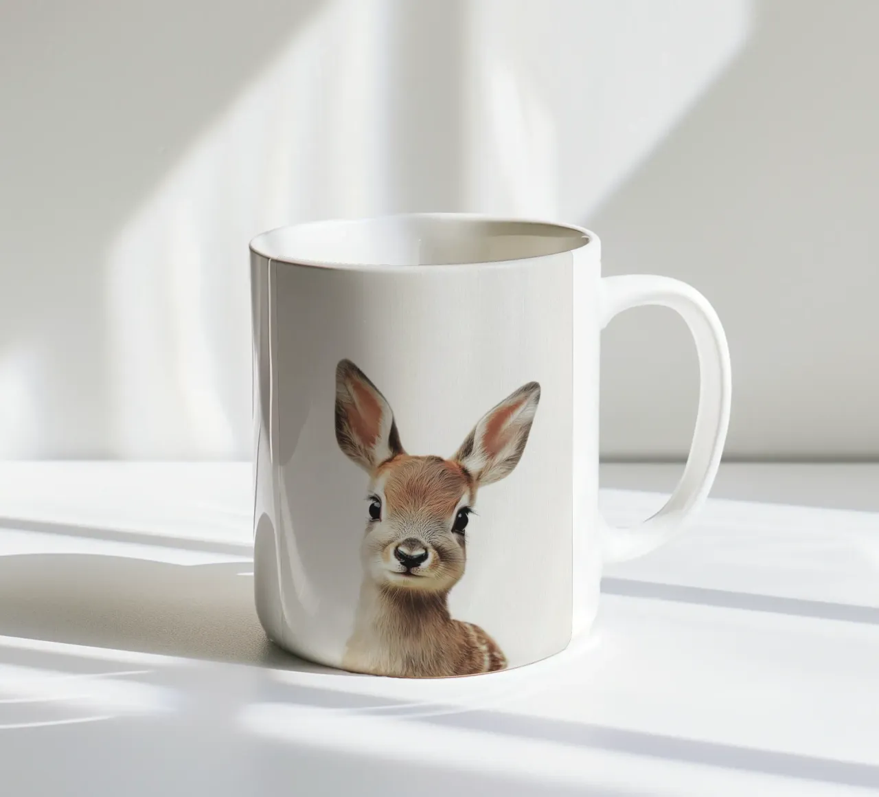 Bambi schattig reekalf keramische mok van Carinaprint