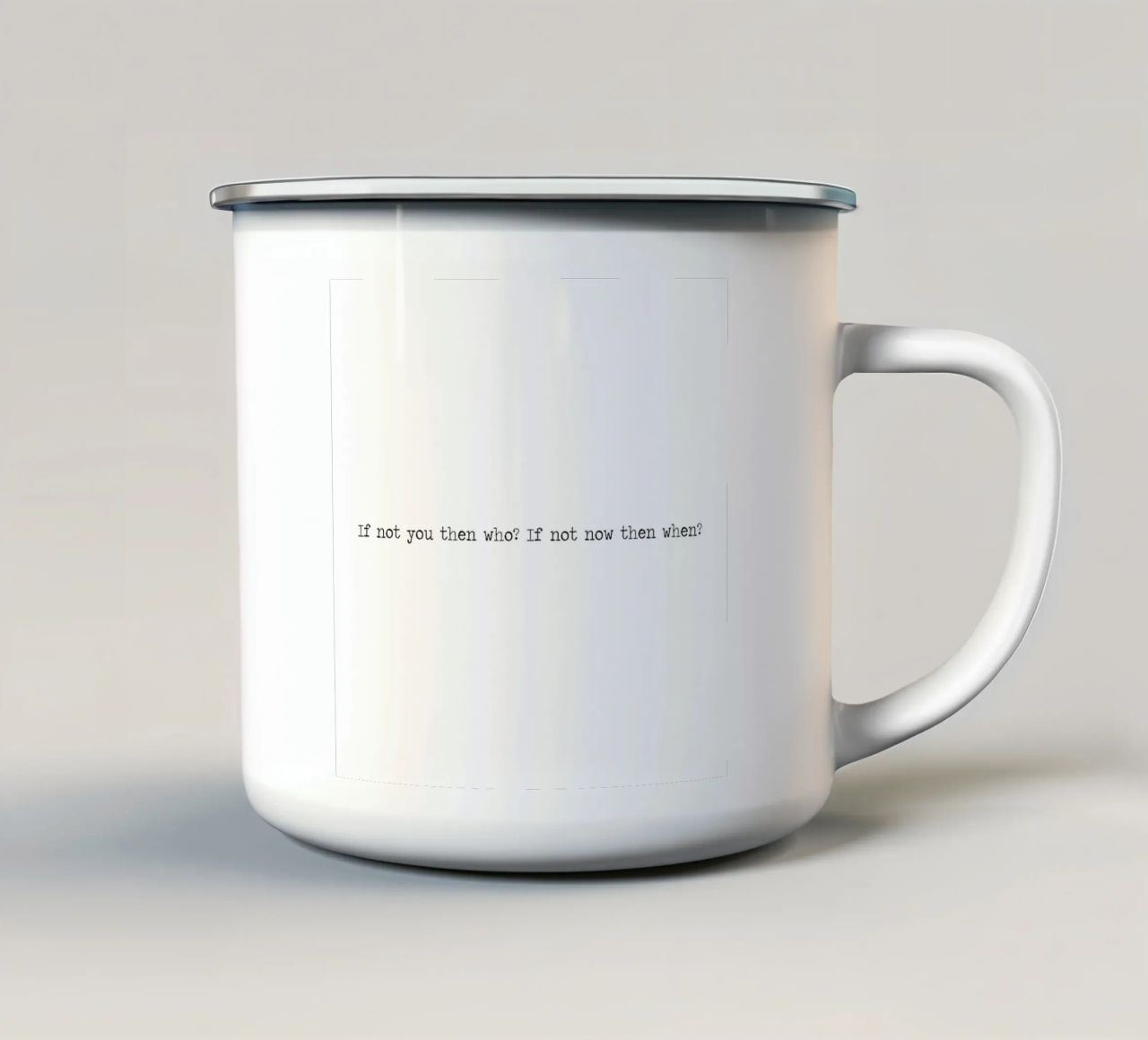 Als jij het niet bent, wie dan wel? Als jij het niet bent, wie dan wel? Woordkunst Citaat emaille mok van Summer Soul Co. - Quotes