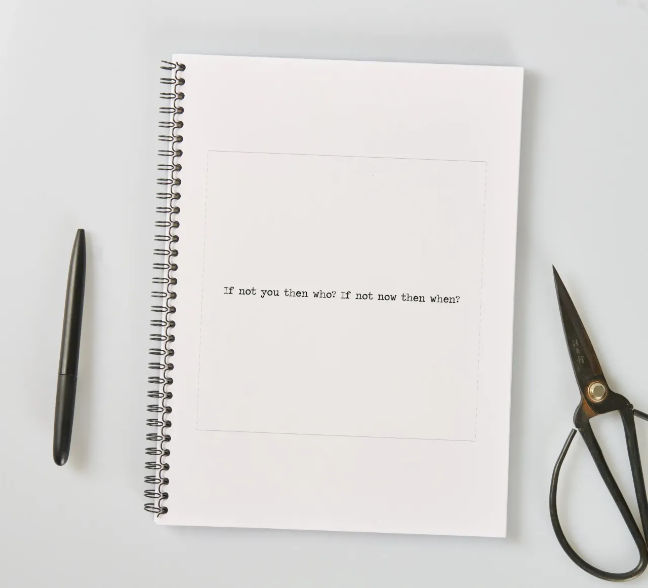 If Not You Then Who? If Not You Then Who? Word Art Quote spiral notebook by Summer Soul Co. - Quotes