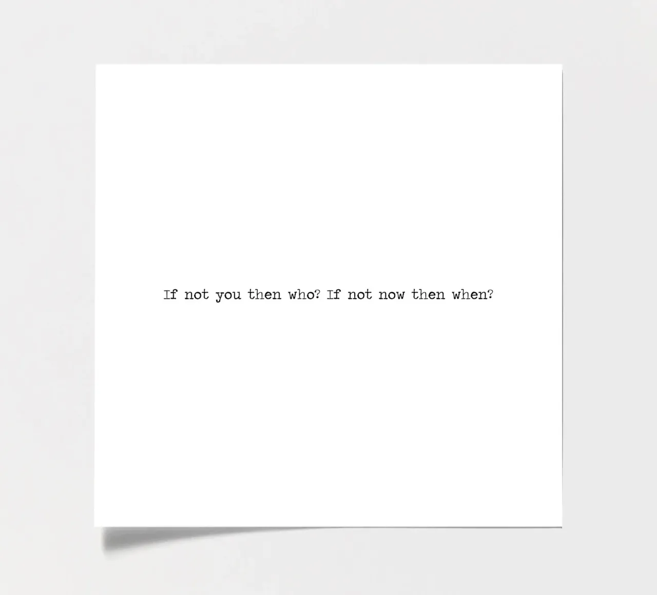 Wenn nicht Sie, wer dann? Wenn nicht du, wer dann? Wortkunst Zitat Stickerbogen von Summer Soul Co. - Quotes