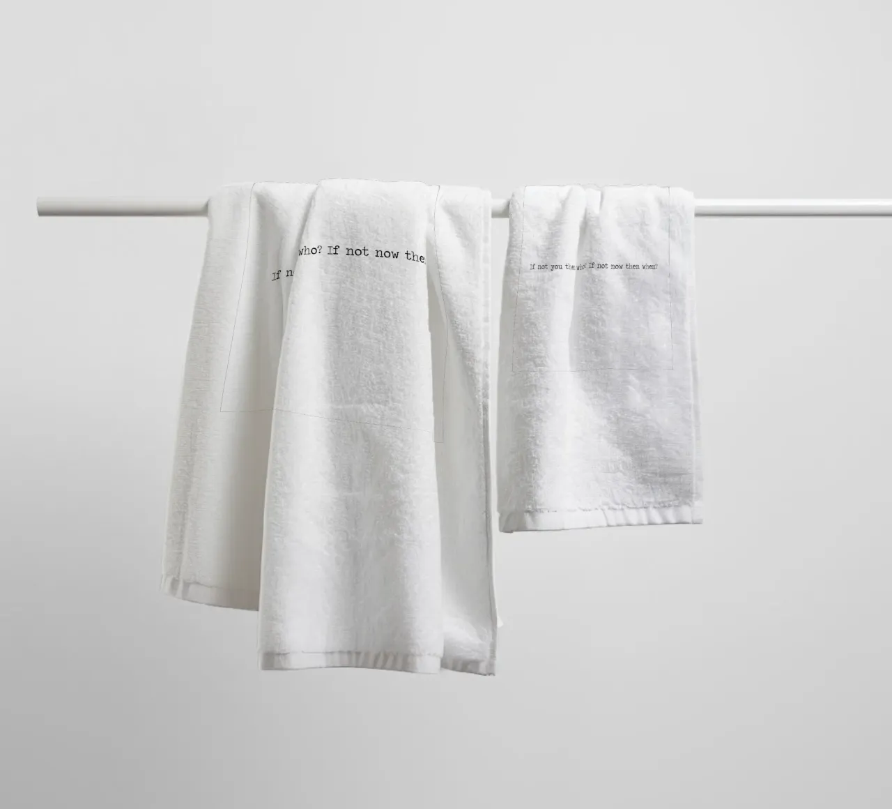 If Not You Then Who? If Not You Then Who? Word Art Quote towel by Summer Soul Co. - Quotes