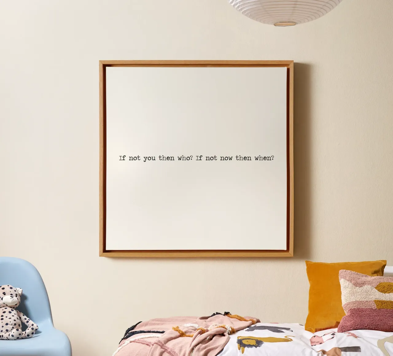 If Not You Then Who? If Not You Then Who? Word Art Quote canvas by Summer Soul Co. - Quotes