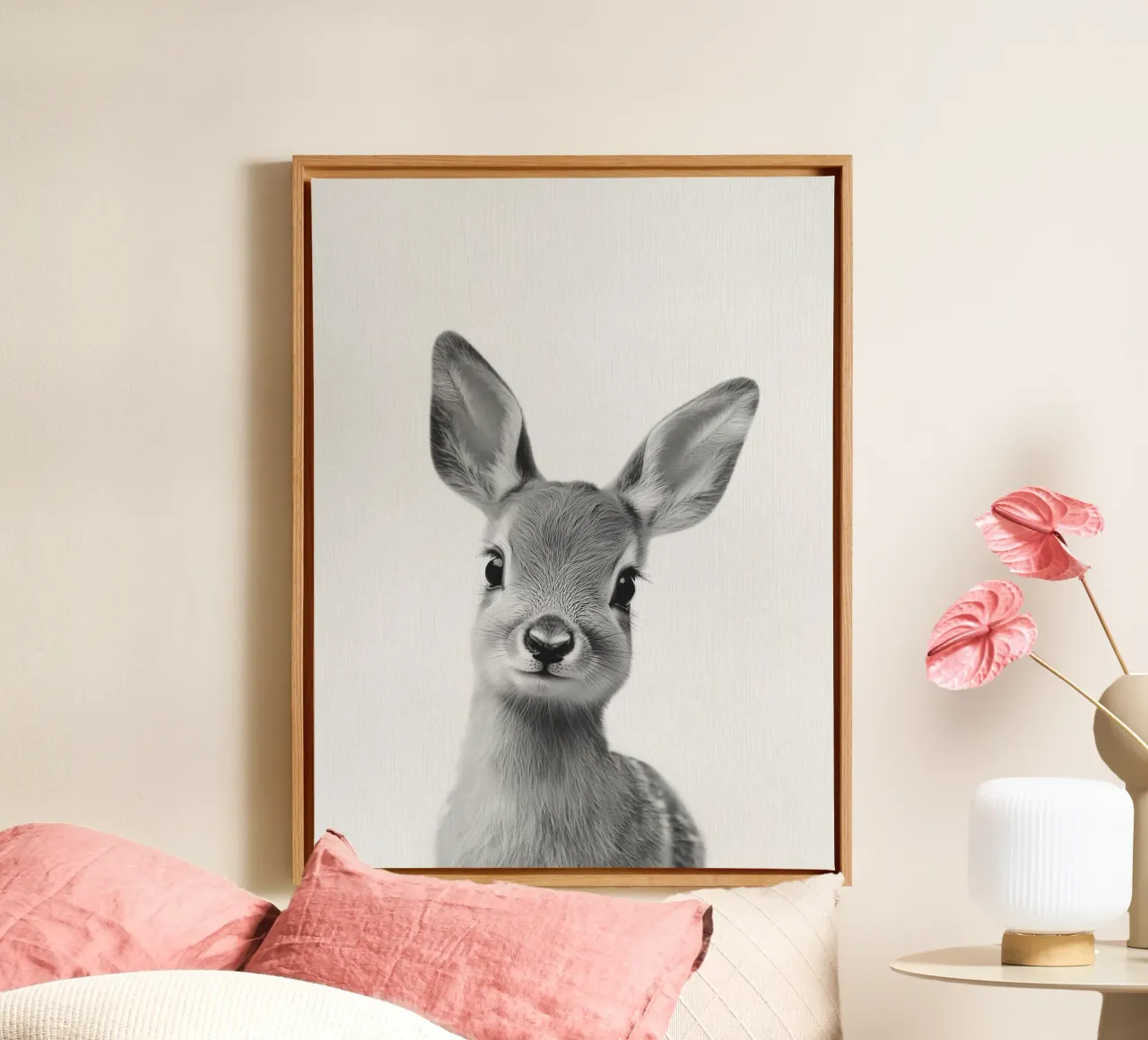 Bambi cute deer canvas by Carinaprint