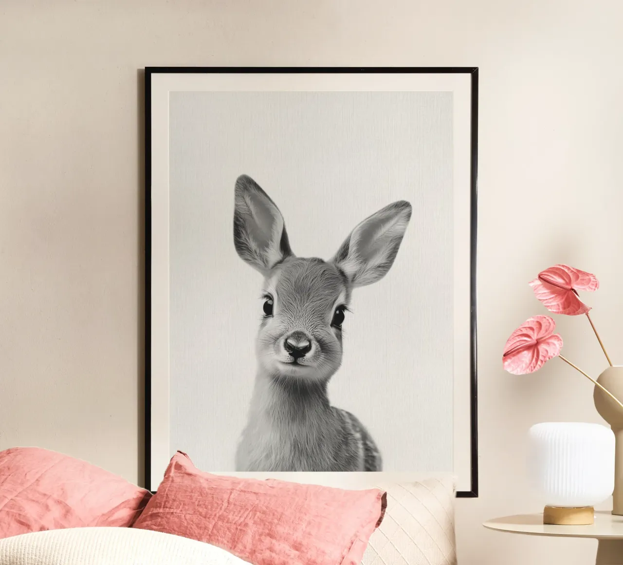 Bambi cute deer poster by Carinaprint