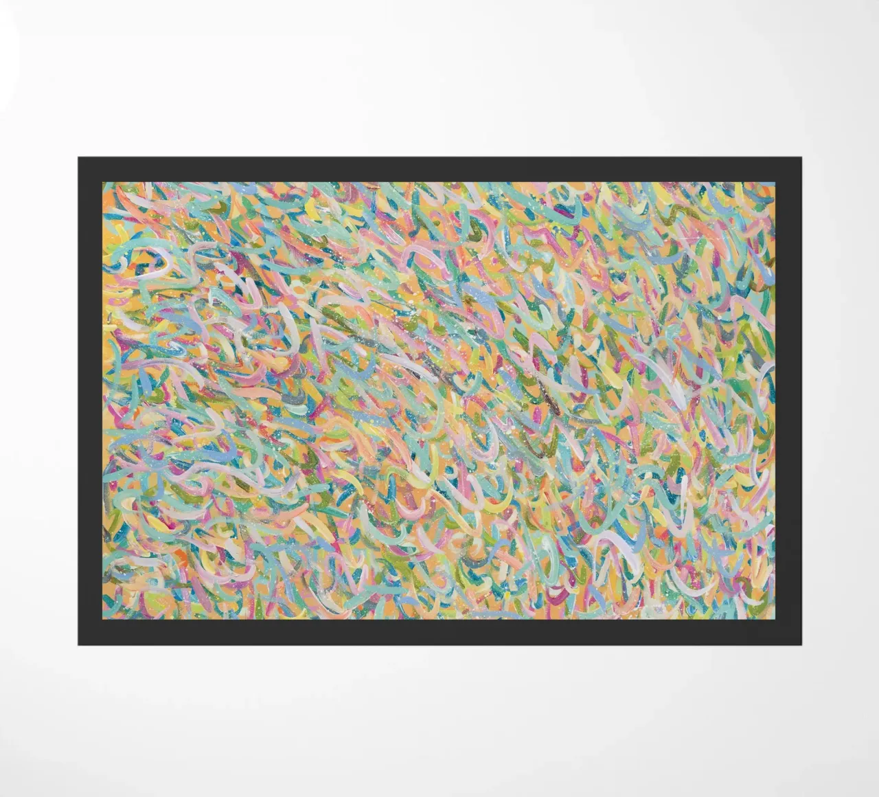 Sunshine Molecules doormat by Helen Joynson