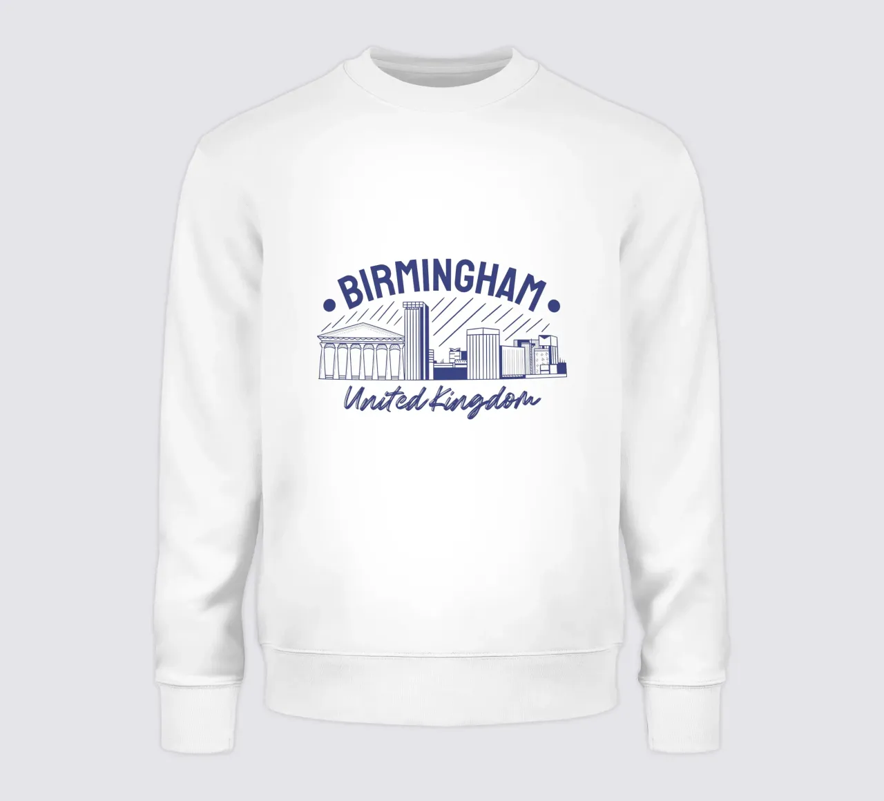 Birmingham - Regno Unito Arte classica felpa da rivariahill