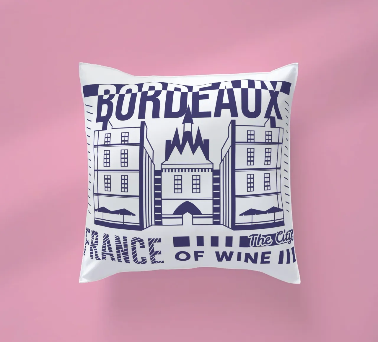 Bordeaux - Francia design classico cuscino da rivariahill